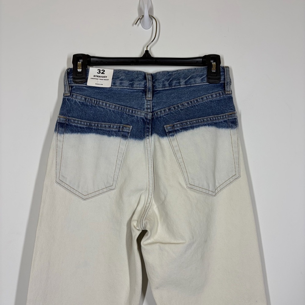 NWT Mango MNG High Rise Straight Leg Jean Size 32 or US 1 - Picture 6 of 11